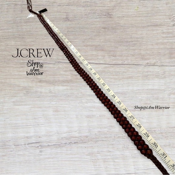 J.Crew NWT braided beaded leather tassel wrap belt *shop@iamwarrior main image 5